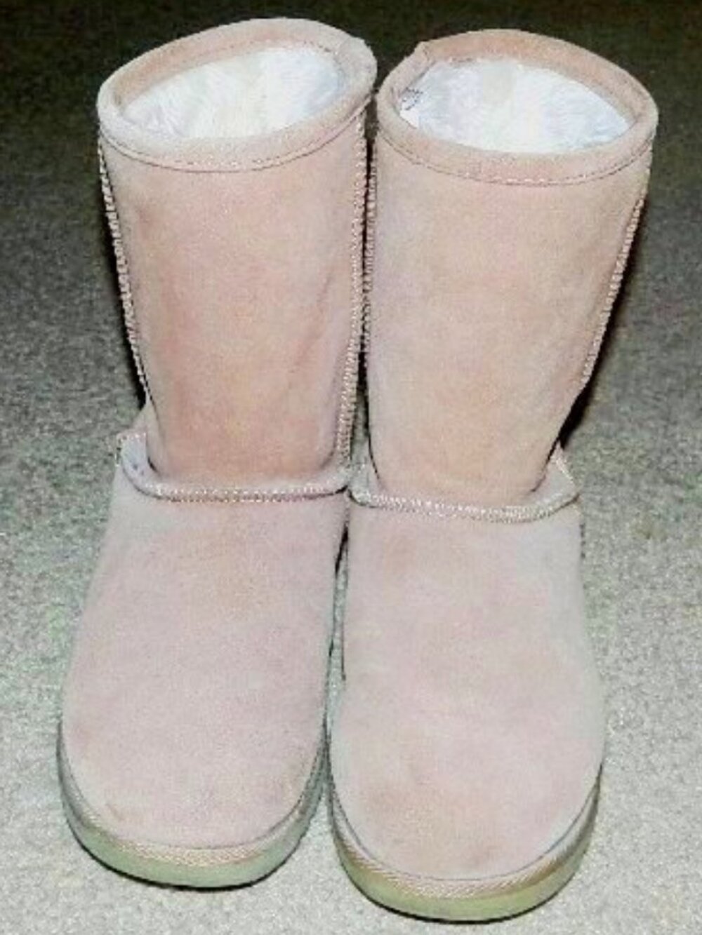 Women's Faux Fur-Lined Boots Size 8 Tan Free Shipping